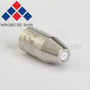 CZ140 Tube Guide in ceramics 0.7mm OD12*25mmL