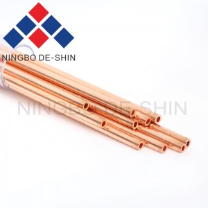 Copper electrode tube single hole, single channel 3.4*400mm